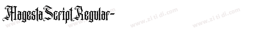 MagestaScriptRegular字体转换