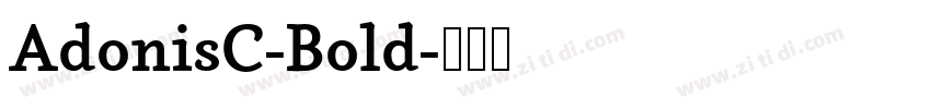 AdonisC-Bold字体转换