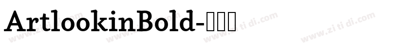 ArtlookinBold字体转换