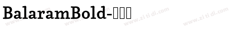 BalaramBold字体转换