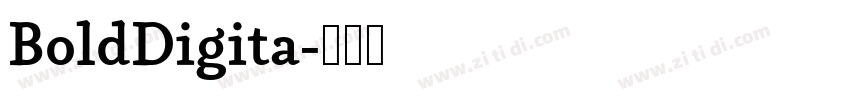 BoldDigita字体转换