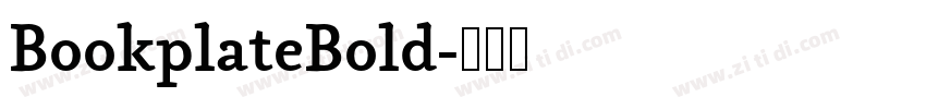 BookplateBold字体转换