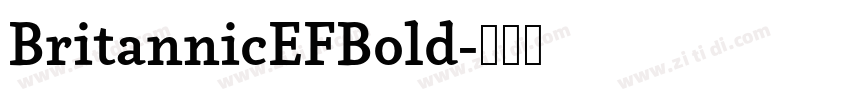 BritannicEFBold字体转换
