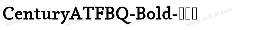 CenturyATFBQ-Bold字体转换
