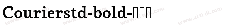 Courierstd-bold字体转换