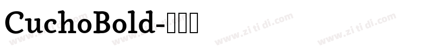 CuchoBold字体转换