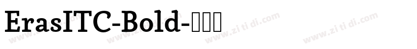 ErasITC-Bold字体转换