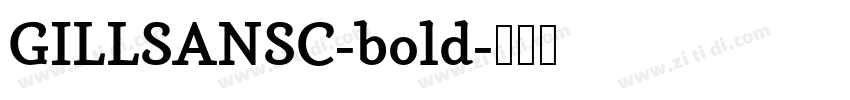 GILLSANSC-bold字体转换
