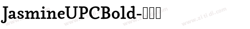 JasmineUPCBold字体转换