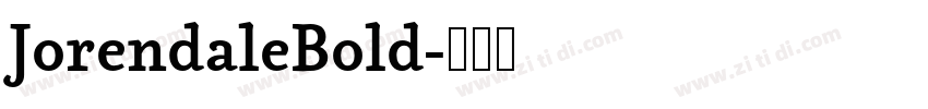JorendaleBold字体转换