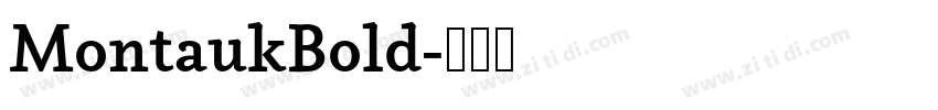 MontaukBold字体转换