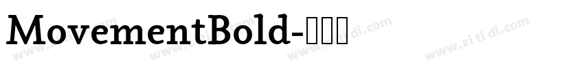 MovementBold字体转换