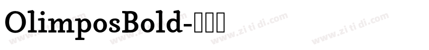 OlimposBold字体转换