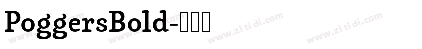 PoggersBold字体转换