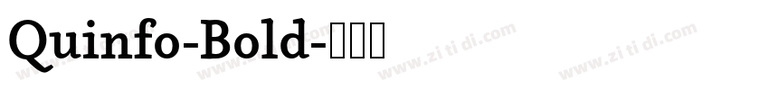 Quinfo-Bold字体转换