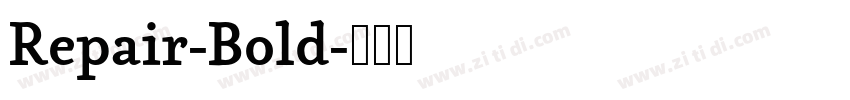 Repair-Bold字体转换