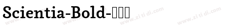 Scientia-Bold字体转换