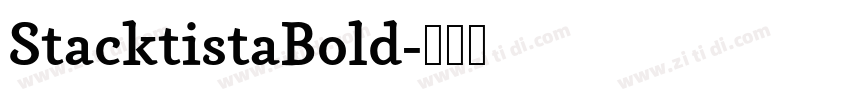 StacktistaBold字体转换
