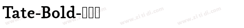 Tate-Bold字体转换
