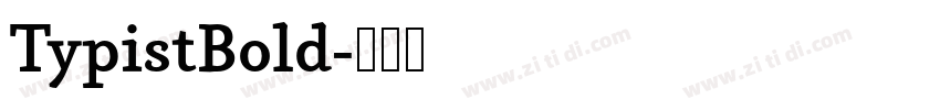 TypistBold字体转换