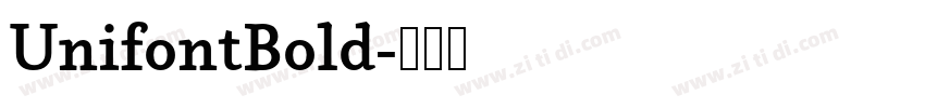 UnifontBold字体转换