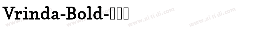 Vrinda-Bold字体转换