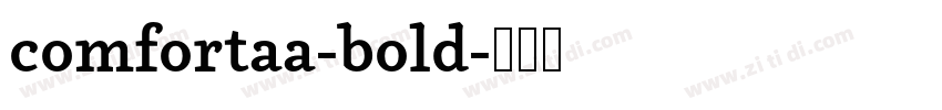 comfortaa-bold字体转换