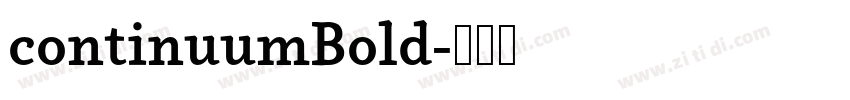 continuumBold字体转换