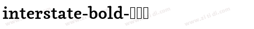 interstate-bold字体转换