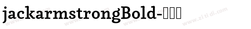 jackarmstrongBold字体转换
