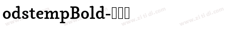 odstempBold字体转换