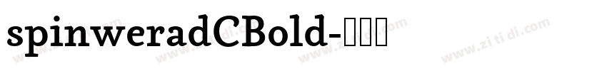 spinweradCBold字体转换