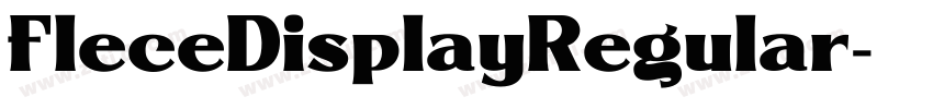 FleceDisplayRegular字体转换