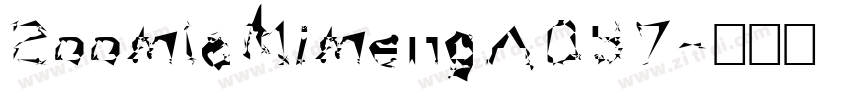 ZoomlaMimengA057字体转换