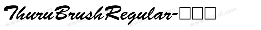 ThuruBrushRegular字体转换