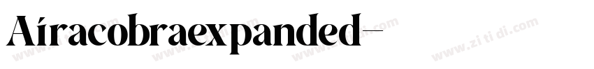 Airacobraexpanded字体转换