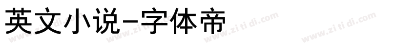 英文小说字体转换