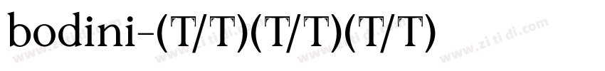 bodini字体转换