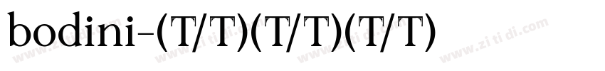 bodini字体转换