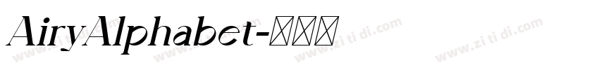 AiryAlphabet字体转换
