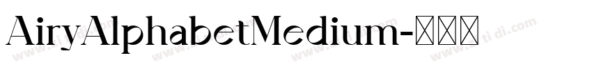 AiryAlphabetMedium字体转换