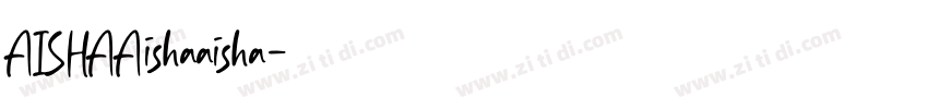 AISHAAishaaisha字体转换
