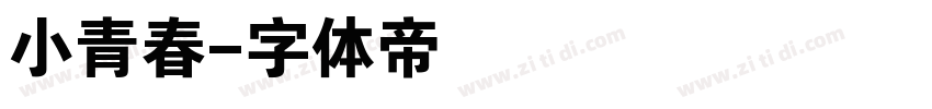 小青春字体转换