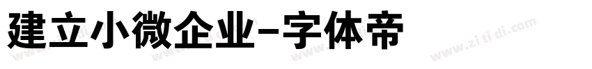 建立小微企业字体转换