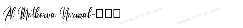 Al_Motherva_Normal字体转换