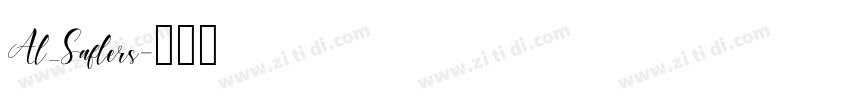 Al_Saflers字体转换