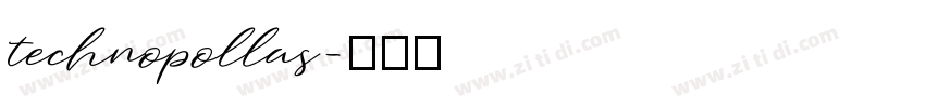 technopollas字体转换