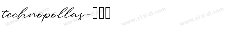 technopollas字体转换