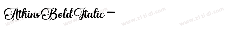 AtkinsBoldItalic字体转换