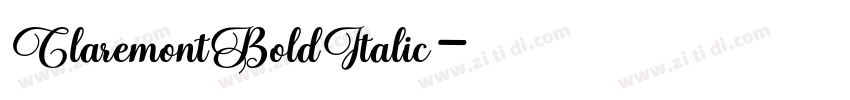 ClaremontBoldItalic字体转换 ClaremontBoldItalic字体转换
